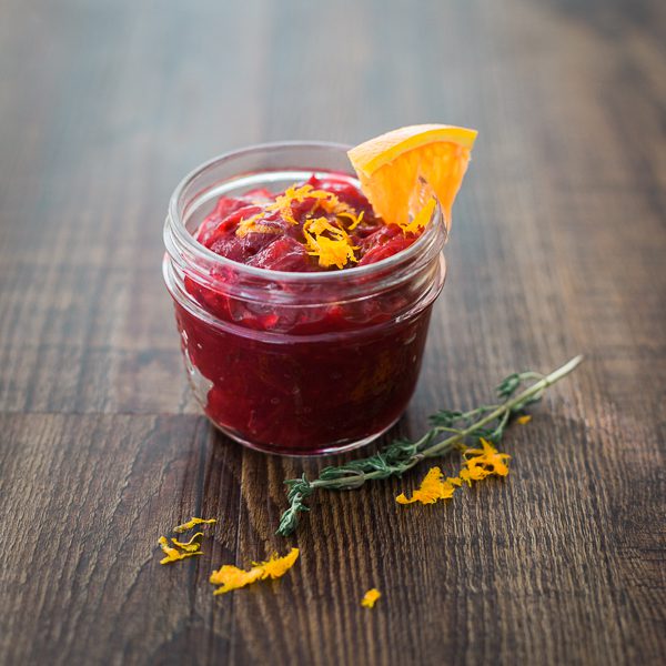 thyme and orange infused cranberry sauce recipes