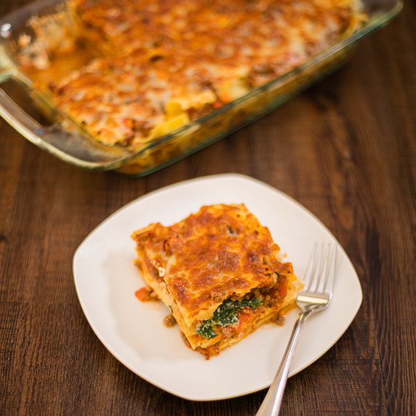 Turkey and Spinach Lasagna | My Viva Inc.